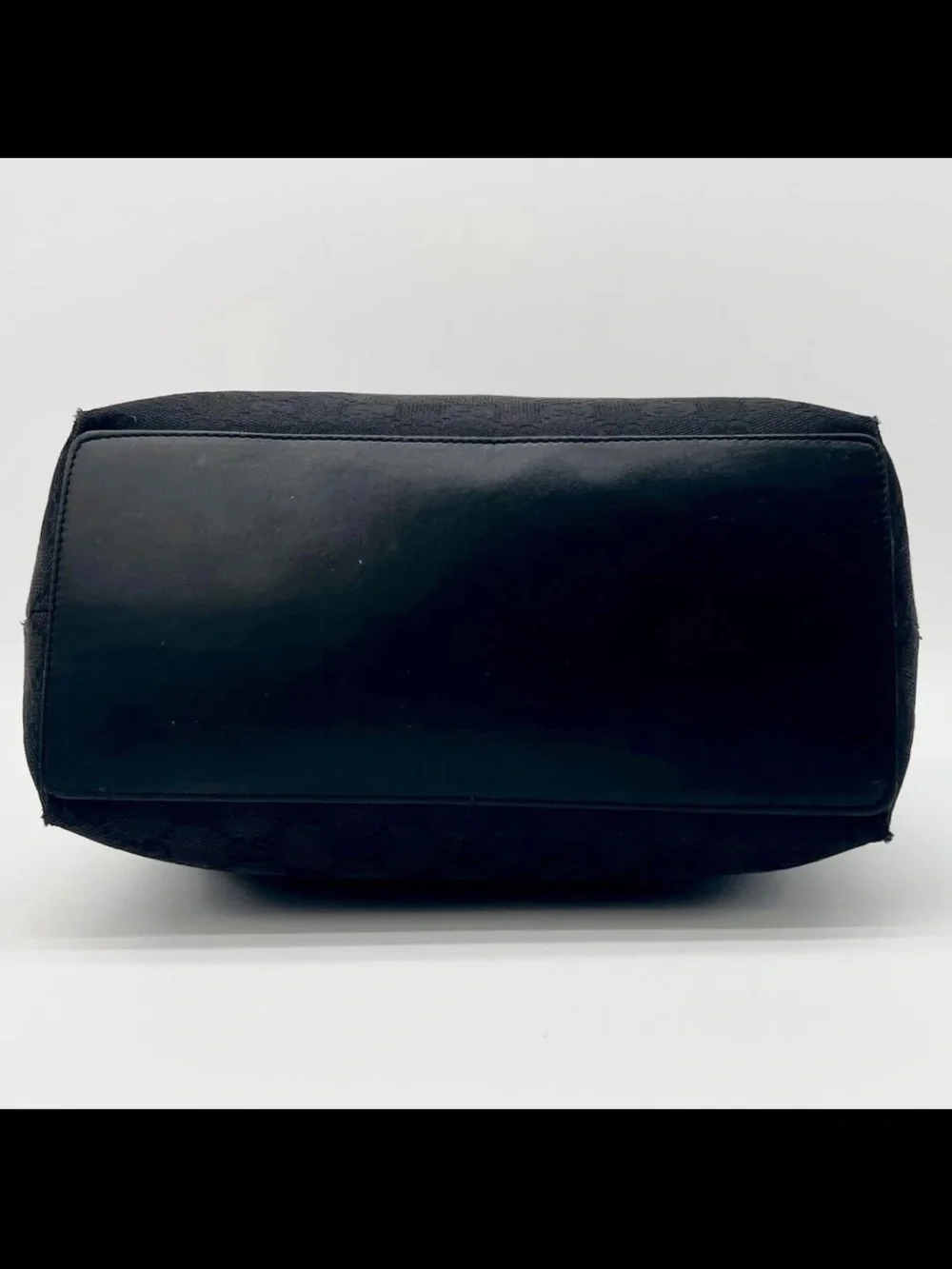 Gucci Monogram Black Canvas Tote